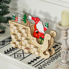 Advent Calendars Bed Bath & Beyond Christmas Advent Calendar Natural Wood (8.9 In. L X 3.1 In. W X 14.2 In. H)