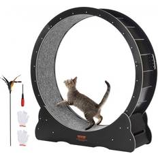 VEVOR Large Cat Exercise Wheel 43.3" Black