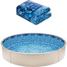 VEVOR Round Pool Liner 8ft Overlap Style Pool Liner 54in Wall Height Durable