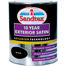 Paint Sandtex 10 Year Exterior Satin Paint Black 2.5L