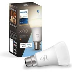 White Philips Hue Warm Bayonet Smart Light Bulb B22 806 Lumens 60W