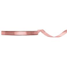 Rosa Presentsnören PartyDeco Satinband Dusty Rose 6 mm 25 meter