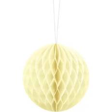 Brylluper Honeycombbolde PartyDeco Honeycomb Kugle Råhvid 10 cm