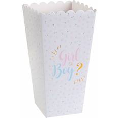 Boîtes de Popcorn Santex Boites À Pop-Corn Carton Baby Gender 6x8x17cm