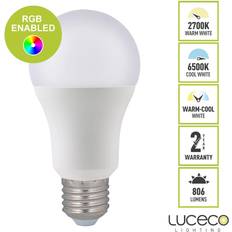 Luceco Smart LED GLS 9W E27 RGB Dimmable Lamp