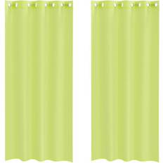 Curtains & Accessories vidaXL Voile Curtains with Grommets 140x225 cm Apple Green