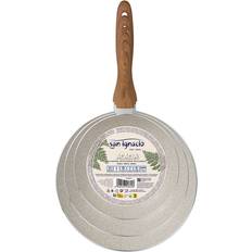 San Ignacio Cream Aluminium Pans of 3 Ø 16 x 3.5 cm Ø 20 x 4.5 cm Ø 24 x 4.5 cm Cookware Set with lid