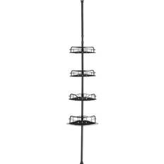 Songmics 4-Tier Corner Shower Caddy Ink Black