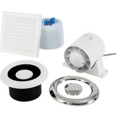 Xpelair Airline Inline Extract Fan Timer Ducting Grilles