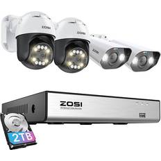 Zosi C296 C182 IP-Overvåkingskamera 5MP 8MP NVR 8ch 2TB HDD