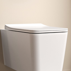 Augusta Soft Close Toilet Seat Matt White