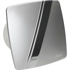 Silver Bathroom Extractor Fans Awenta Airtech-Uk Bathroom Extractor Fan 100mm 4"