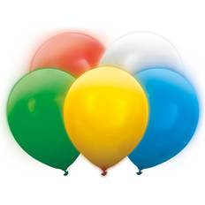 PartyDeco Mixade Färger Ballonger 12" Med Skiftande Färger LED-Ljus