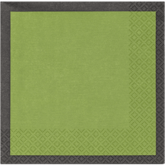 Servilletas de papel Iittala 20 Servilletas de Papel Play 33x33 cm Verde Musgo-Negro