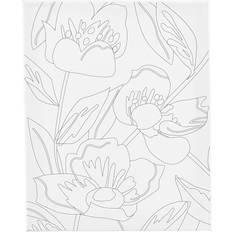Leinwände Creativ Company Leinwand Mit Druck 24 x 30 cm 360g Mohnblume