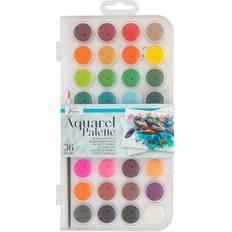36 Aquarel Akvarellfärger Transparent Palette