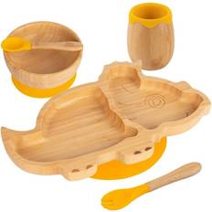 Bamboo Baby Dinnerware Tiny Dining Bamboo Dinosaur Baby Weaning Set 5pc