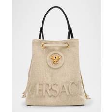 Versace Bucket Bags Versace Canvas Bucket Bag - Rope Ice Black