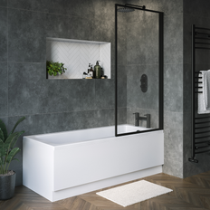 Bathtubs Rutland Single Ended Shower Bath 1500 x 700 mm