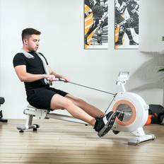 Sportnow 16-Level Magnetic Rowing Machine White