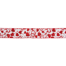 White Gift Wrap Ribbons Northlight Hearts Valentine's Day WiCraft Ribbon 2.5 x 10 Yards