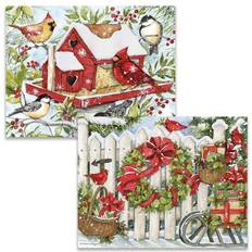 Tarjetas & Invitaciones Winter Birds Box 12 Christmas Cards