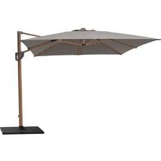Hyde Luxe Tilt Parasoll 300x300 cm Taupe/Wood Look