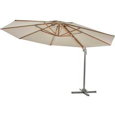 Brafab Parasoll Brafab Luzzi Parasoll Ljusgrå/Khaki Ø350 cm