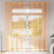 VidaXL Curtains vidaXL Voile Curtains with Grommets 2 Pcs Terracotta