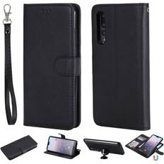 Huawei P20 Pro Covers med kortholder Huawei Huawei P20 Pro Irroitettava Nahkainen Flip Suojakotelo Musta