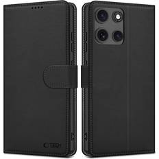 Motorola Moto Edge 50 Ultra Covers med kortholder Tech-Protect Wallet Motorola Moto G15 G15 Power Matte Black