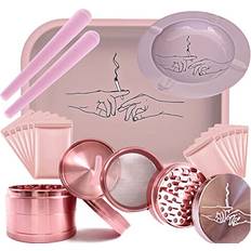 Cigarette Rolling Machines Rolling Tray Bundle Kit Pink