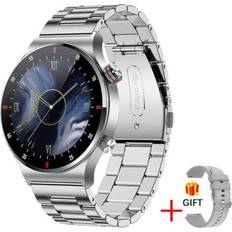 Lige Silver Steel Belt Watch Men 2022