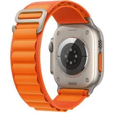 Orange Alpine Loop Strap for Apple Watch 49mm