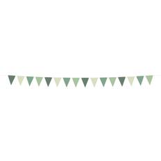 Gröna Girlanger Flaggbanner Serene Sage 6 Meter