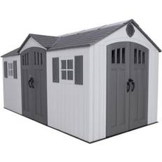 Lifetime Wood Sheds Lifetime Dual Entry 15' x 8' Outdoor Storage Shed Grey (Building Area )