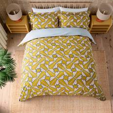 Scion Moon Flights Cotton Set Mustard Duvet Cover Yellow