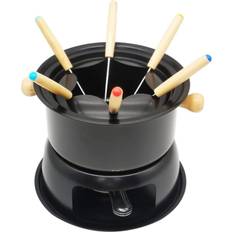 Cookware Tlily Mini Stainless Steel Fondue Pot Set 6 Dipping