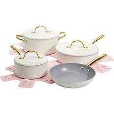 Cookware Paris Hilton Iconic Nonstick Pots and Pans Cookware Set with lid