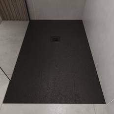 Pearl Stone Resin Black Shower Tray 1700 x 800 mm