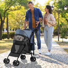 Foldable Pet Stroller 103cm H x 45cm W x 80cm D