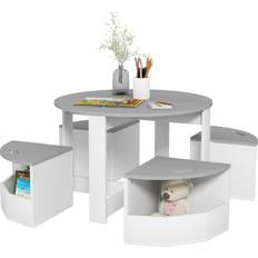 Kid's Room Aiyaplay 5-Piece Kids Table and Chairs Set