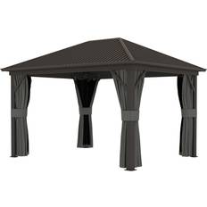 OutSunny Metal Garden Hardtop Gazebo 3.6 x 3 m