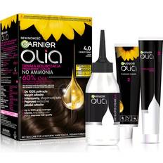 Dark brown hair Garnier Olia Hair Dye No. 4.0 Dark Brown