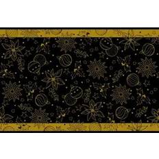 Hemtextil Mank Bordslöpare Milan Svart 40 cm Bordsduk Svart