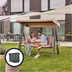 Beige Columpios de Porche con Toldo Home Deluxe Hollywoodschaukel mit Abdeckung