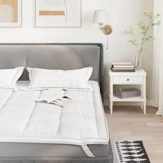 Ropa de Cama vidaXL Protector Blanco 200x220 cm Funda de colchón Blanco