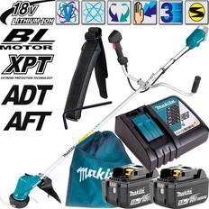 2 stk Græstrimmere & Buskryddere Makita DUR190URT3 Buskrydder m/ Batterier og Lader