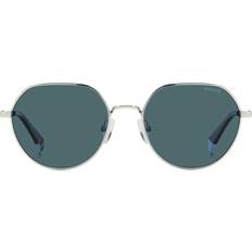 Polaroid Blå - Unisex Solglasögon Polaroid Round Solglasögon Unisex - Grey