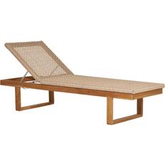Liege Natur Teakholz 190x65x38 cm